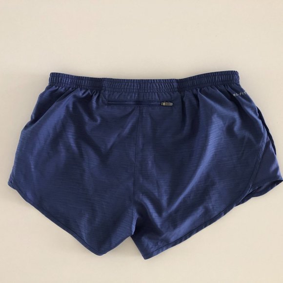 Nike Dri-Fit Print Pattern Running Shorts w/ Liner + Drawstring Waist Blue Sz M - Picture 4 of 10